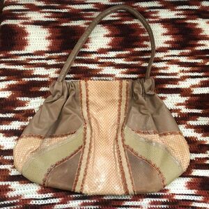 Vintage Carlos Falchi GENUINE EXOTIC Leather Shoulder Hand Bag Purse
